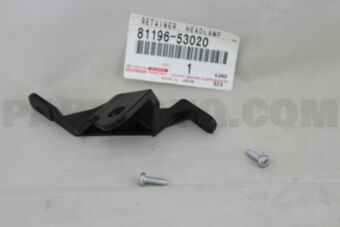 8119653020 RETAINER, LH HEADLAMP PROTECTOR, L