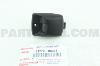 812700C022 LAMP ASSY, LICENSE PLATE