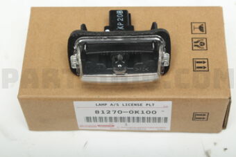 812700K100 LAMP ASSY, LICENSE