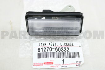 8127060332 LAMP ASSY, LICENSE PLATE
