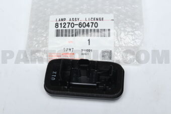 8127060470 LAMP ASSY, LICENSE