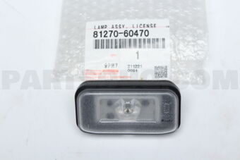8127060470 LAMP ASSY, LICENSE