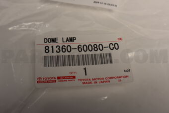 8136060080C0 LAMP ASSY, SPOT