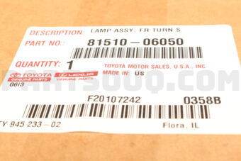 8151006050 LAMP ASSY, FR TURN