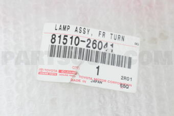 8151026041 LAMP ASSY, FRONT TURN SIGNAL, RH