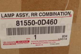 815500D460 LAMP ASSY, REAR COMBINATION, RH