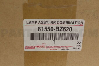 81550BZ620 Toyota LAMP ASSY, RR COMBIN