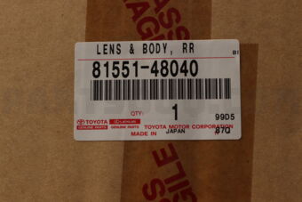 8155148040 Toyota LENS, REAR COMBINATION LAMP, RH