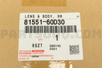 8155160D30 LENS & BODY  RR