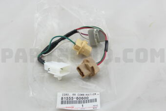 8155560600 SOCKET & WIRE SUB-ASSY, REAR COMBI