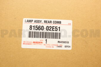 8156002E51 Toyota LAMP ASSY  RR COMBIN