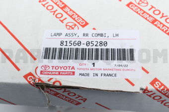8156005280 LAMP ASSY, REAR COMBINATION, LH