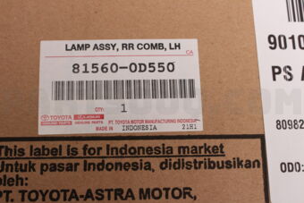815600D550 LAMP ASSY, REAR COMBINATION, LH