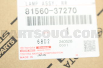 8156037270 Toyota LAMP ASSY, REAR COMBINATION, LH