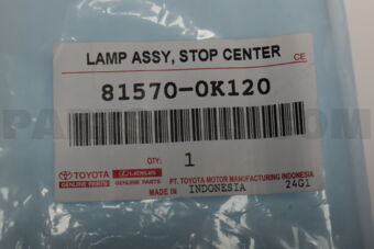 815700K120 LAMP ASSY, STOP CTR