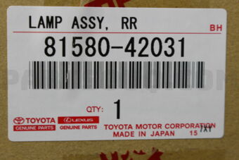 8158042031 LAMP ASSY  RR  RH