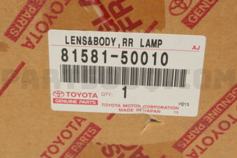 8158150010 LENS, REAR LAMP