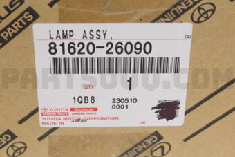 8162026090 Toyota LAMP ASSY