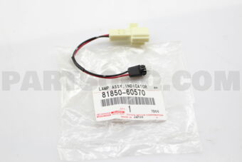 8185060570 LAMP SUB-ASSY, ASH RECEPTACLE