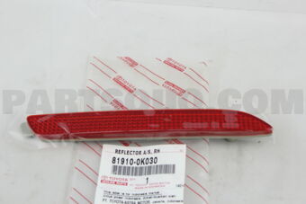 819100K030 REFLECTOR ASSY, REFLEX, RH