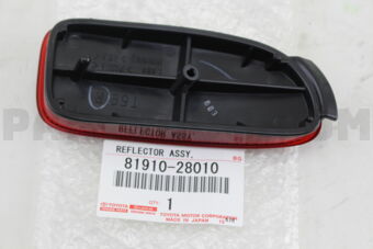 8191028010 REFLECTOR ASSY, REFLEX, RH