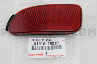 8191028010 REFLECTOR ASSY, REFLEX, RH