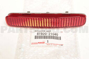 8192021040 REFLECTOR ASSY, REFLEX, LH