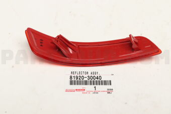 8192030040 REFLECTOR ASSY, REFLEX, LH