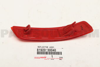 8192030040 REFLECTOR ASSY, REFLEX, LH