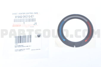 819420K010E1 Toyota SHEET, HEATER CONTROL NAME, NO.1
