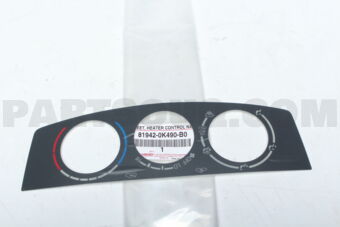819420K490B0 SHEET, HEATER CONTROL NAME, NO.1