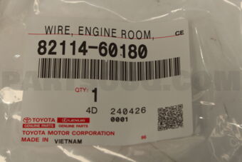 8211460180 WIRE, ENGINE ROOM, NO.4