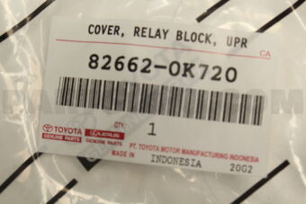 826620K720 COVER, RELAY BLOCK