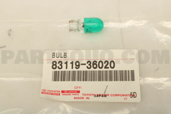8311936020 BULB, COMBINATION METER, NO.1