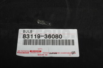 8311936080 BULB, COMBINATION METER, NO.1