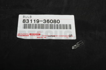 8311936080 BULB, COMBINATION METER, NO.1