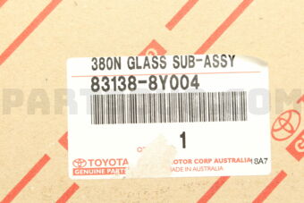 831388Y004 GLASS, COMBINATION METER