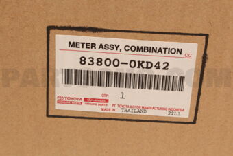 【2025正規激安】 METER ASSY, COMBINATION 838000KD42 | Toyota Parts | PartSouq その他