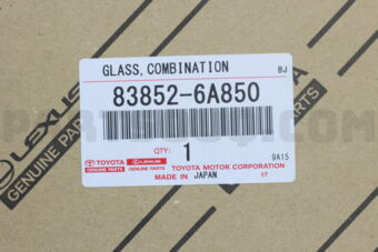 838526A850 GLASS, SPEEDOMETER