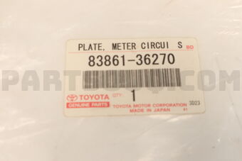 8386136270 PLATE, METER CIRCUIT