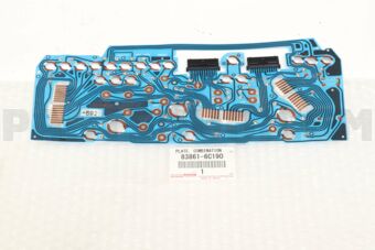 838616C190 PLATE, METER CIRCUIT