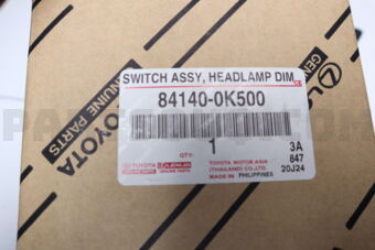 841400K500 Toyota SWITCH ASSY  HEADLAM