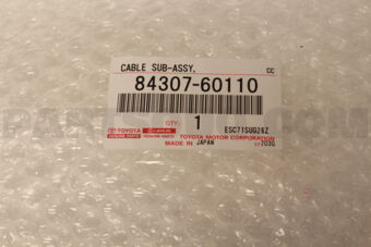 8430760110 Toyota CABLE SUB-ASSY