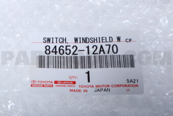 8465212A70 SWITCH, WINDSHIELD