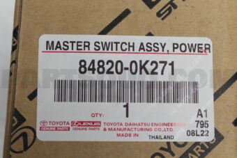 848200K271 MASTER SWITCH ASSY