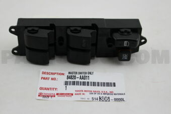 84820AA011 MASTER SWITCH ASSY, POWER WINDOW R