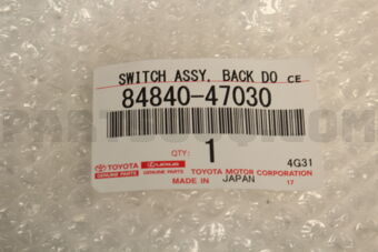 8484047030 SWITCH ASSY  BACK