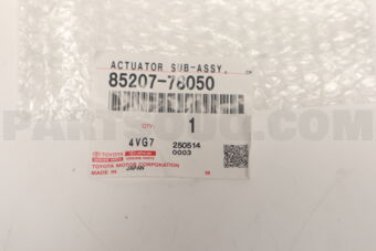 8520778050 Toyota ACTUATOR SUB-ASSY