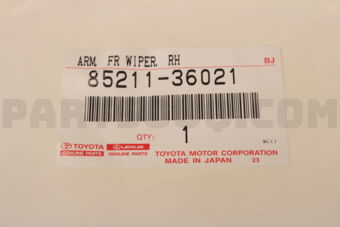 8521136021 ARM, FR WIPER, RH