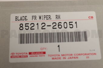 8521226051 BLADE, FR WIPER, RH